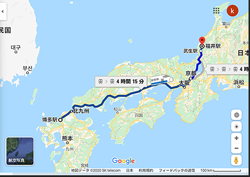 博多から福井